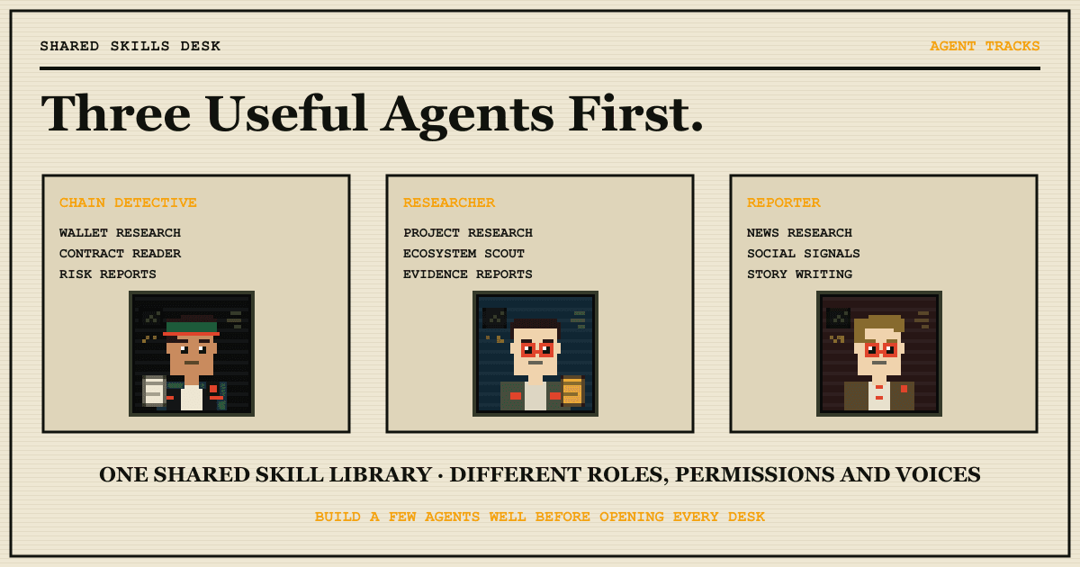 The characters can become useful Web3 agents.